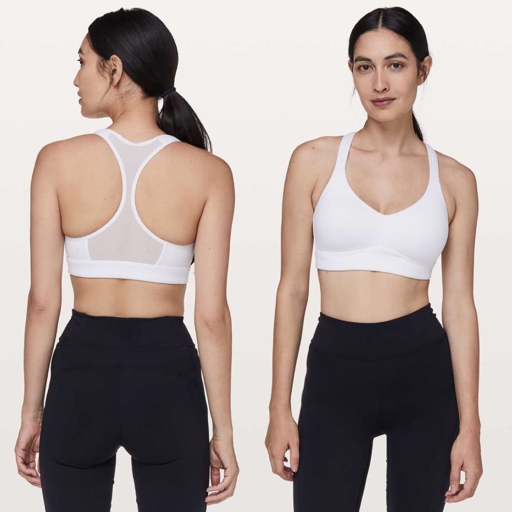 Lululemon Speed Up Bra High Support In White